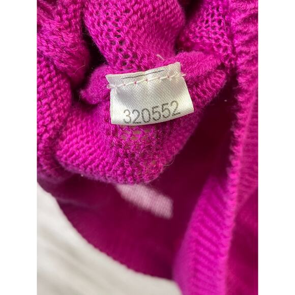 Ann Taylor Sweater Size S Womens Fuchsia Long Sleeve Lightweight Cotton - Picture 3 of 8